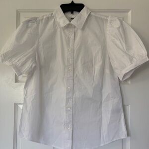 J.Crew Puff Sleeve Button Up Shirt